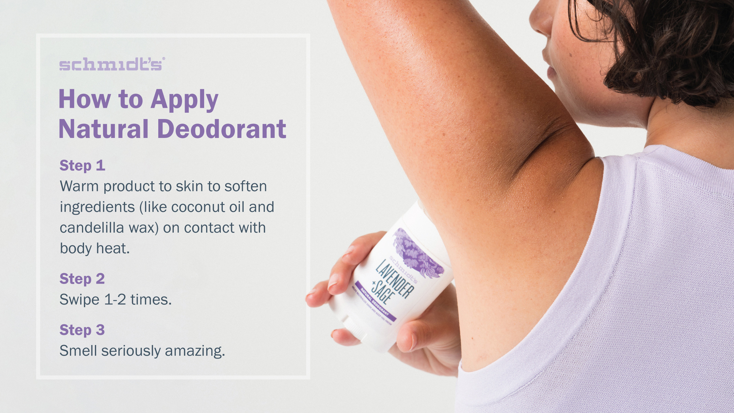 How to apply natural deodorant